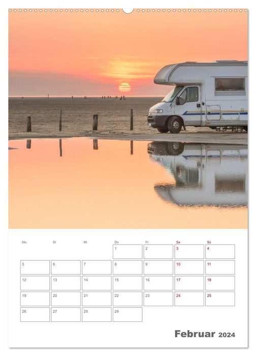 Vanlife, camping, caravaning. La liberté sur quatre roues (Calendrier mural CALVENDO Premium 2024) 