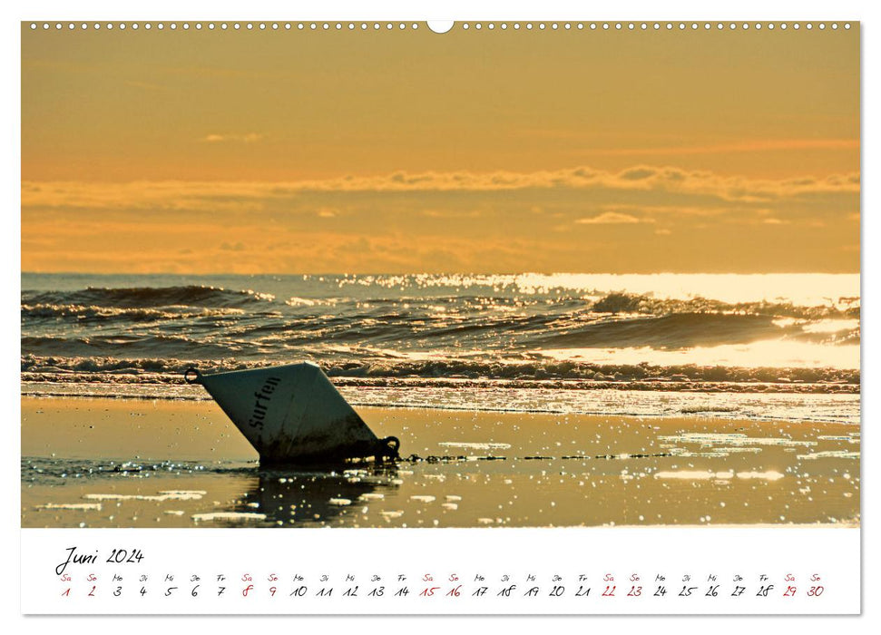 Traumhafte Sonnenuntergänge an der Nordsee (CALVENDO Wandkalender 2024)