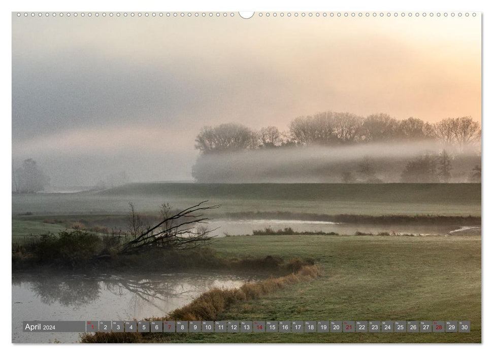 Naturlandschaft Elbe - Im Wechsel der Jahreszeiten (CALVENDO Wandkalender 2024)