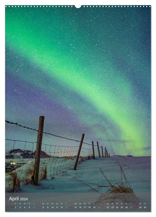 Aurora - Polarlicht des Nordens (CALVENDO Premium Wandkalender 2024)