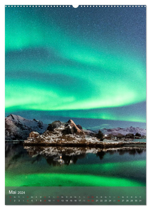 Aurora - Polarlicht des Nordens (CALVENDO Premium Wandkalender 2024)