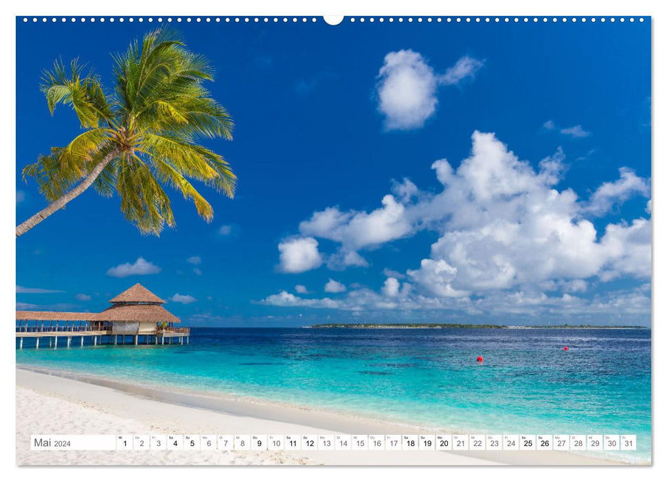 Malediven - Inselparadies im Indischen Ozean (CALVENDO Premium Wandkalender 2024)