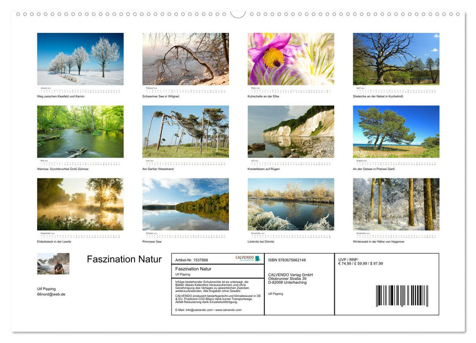 Faszination Natur - Bilder aus Mecklenburg-Vorpommern (CALVENDO Premium Wandkalender 2024)