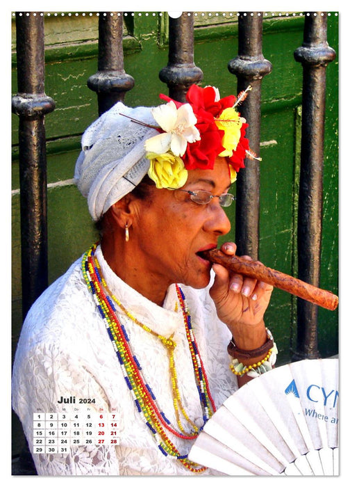HABANERAS - Zigarren-Raucherinnen in Kuba (CALVENDO Premium Wandkalender 2024)