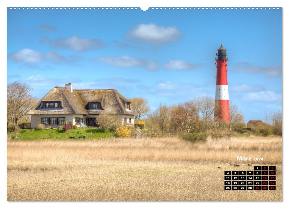 Nordfriesland und die Nordseeküste (CALVENDO Premium Wandkalender 2024)