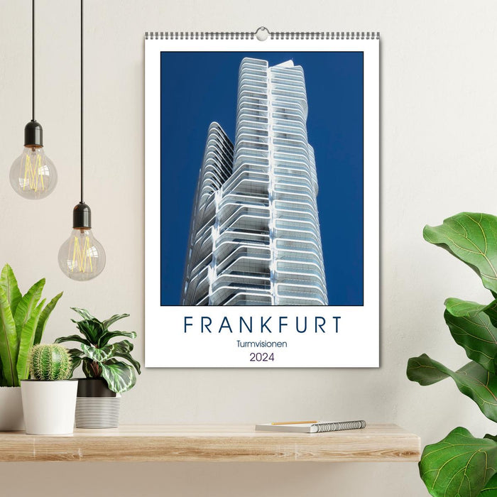 Frankfurt Tower Visions (CALVENDO Wall Calendar 2024) 