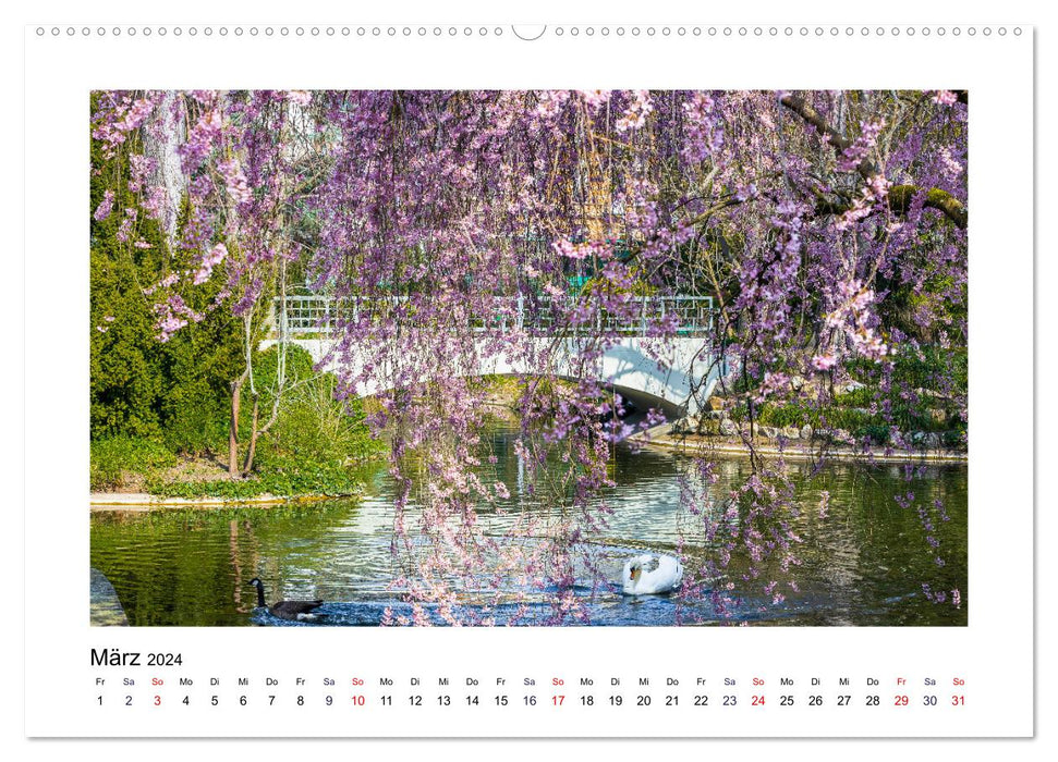 Frankfurt - Parks and Gardens (CALVENDO Wall Calendar 2024) 