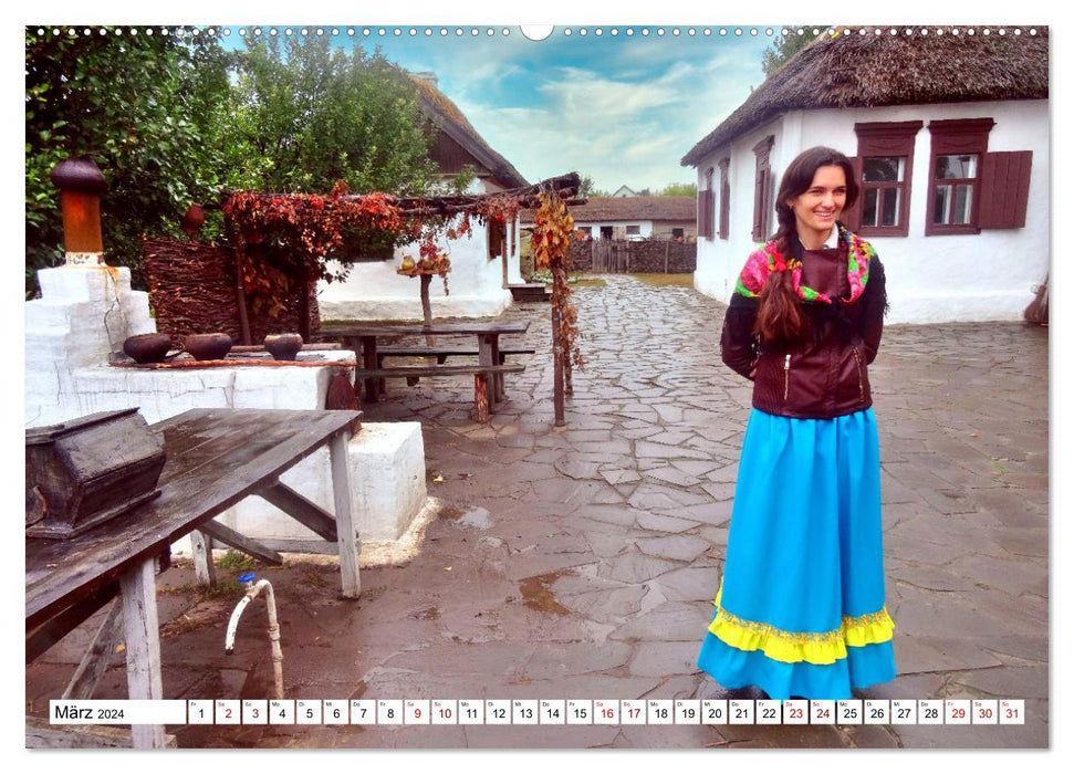 Idyll on the Don - A historic Cossack homestead (CALVENDO wall calendar 2024) 