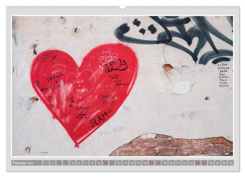 Graffiti &amp; Street Art (CALVENDO Premium Wall Calendar 2024) 