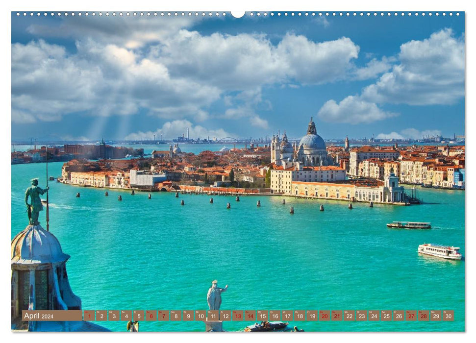 Venedig - Die Lagunenstadt (CALVENDO Premium Wandkalender 2024)