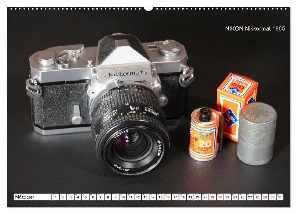 Spiegelreflexkameras der 1950er-1980er Jahre (CALVENDO Premium Wandkalender 2024)