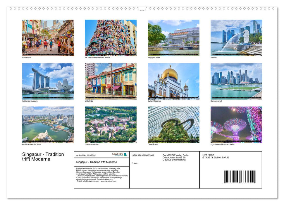 Singapore - tradition meets modernity (CALVENDO Premium Wall Calendar 2024) 