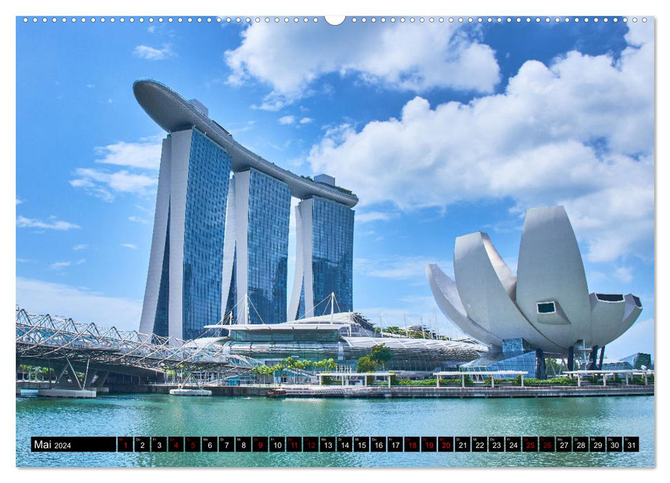 Singapore - tradition meets modernity (CALVENDO Premium Wall Calendar 2024) 