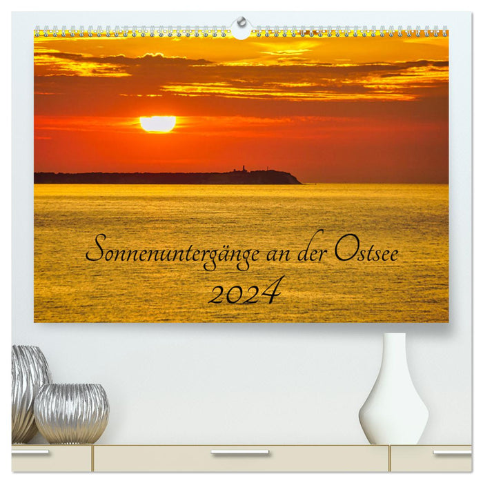 Sonnenuntergänge an der Ostsee (CALVENDO Premium Wandkalender 2024)