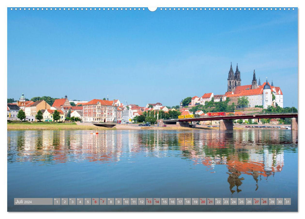 ELBE - From Cuxhaven to Bad Schandau (CALVENDO Premium Wall Calendar 2024) 