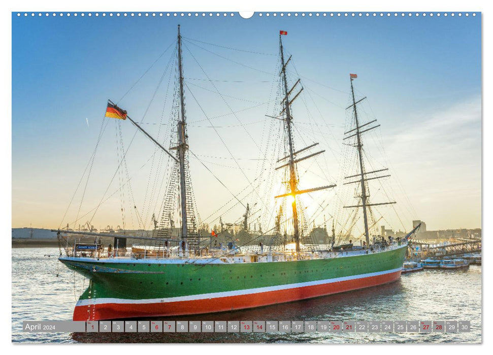 HAMBURG - Maritime Metropolis (CALVENDO Premium Wall Calendar 2024) 