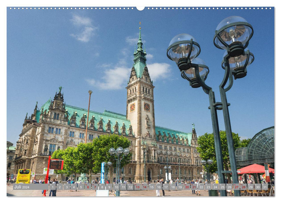 HAMBURG - Maritime Metropolis (CALVENDO Premium Wall Calendar 2024) 