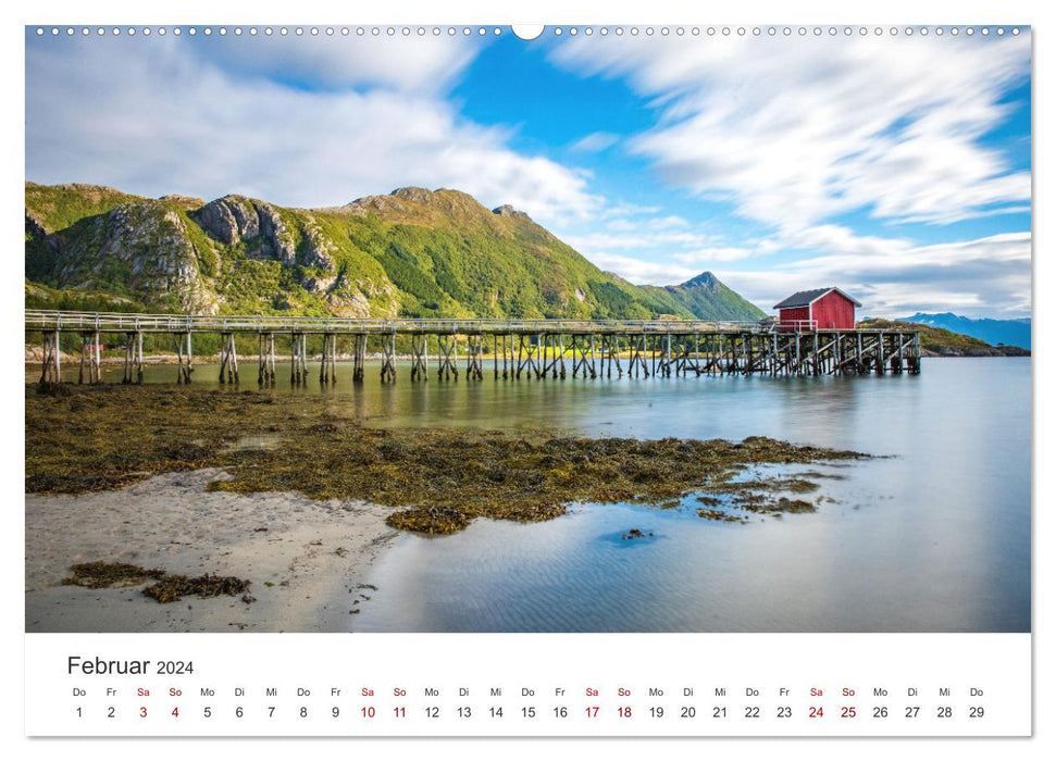 Faszinierendes Nordnorwegen (CALVENDO Wandkalender 2024)