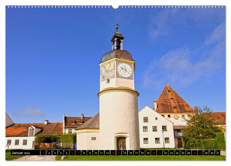 Burghausen - Mittelalter an der Salzach (CALVENDO Wandkalender 2024)