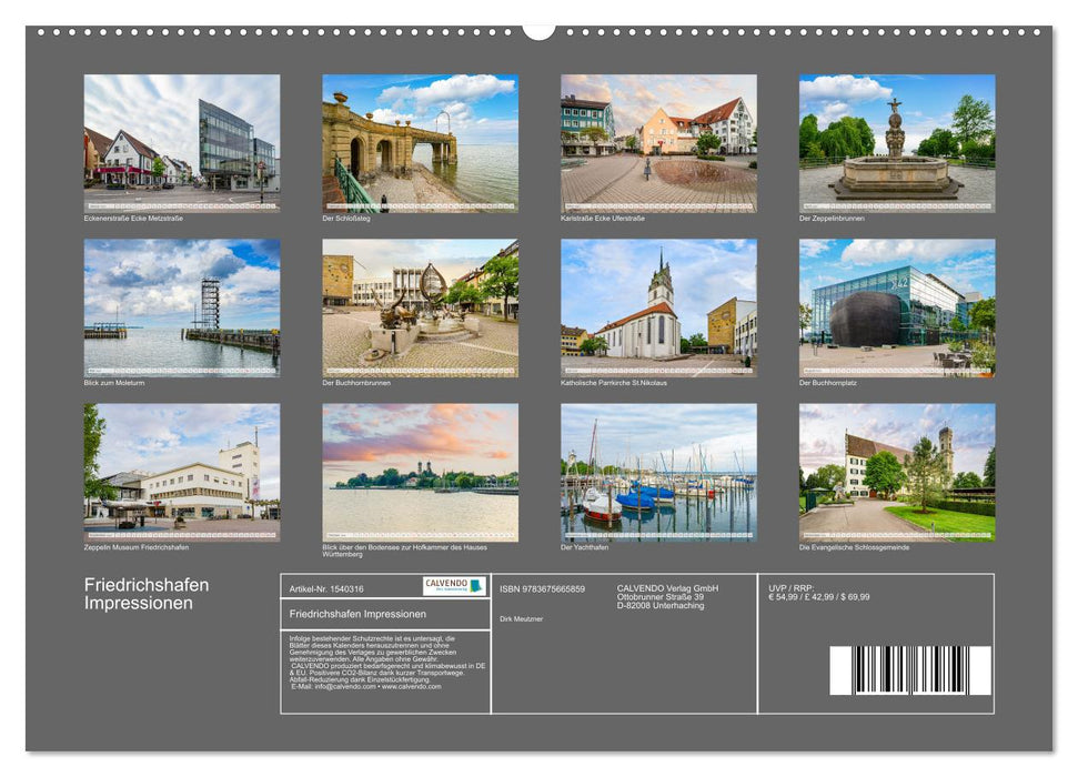 Friedrichshafen impressions (CALVENDO wall calendar 2024) 