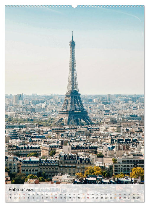 Eiffelturm - Ikone der Architektur, Ikone der Ingenieurskunst (CALVENDO Premium Wandkalender 2024)