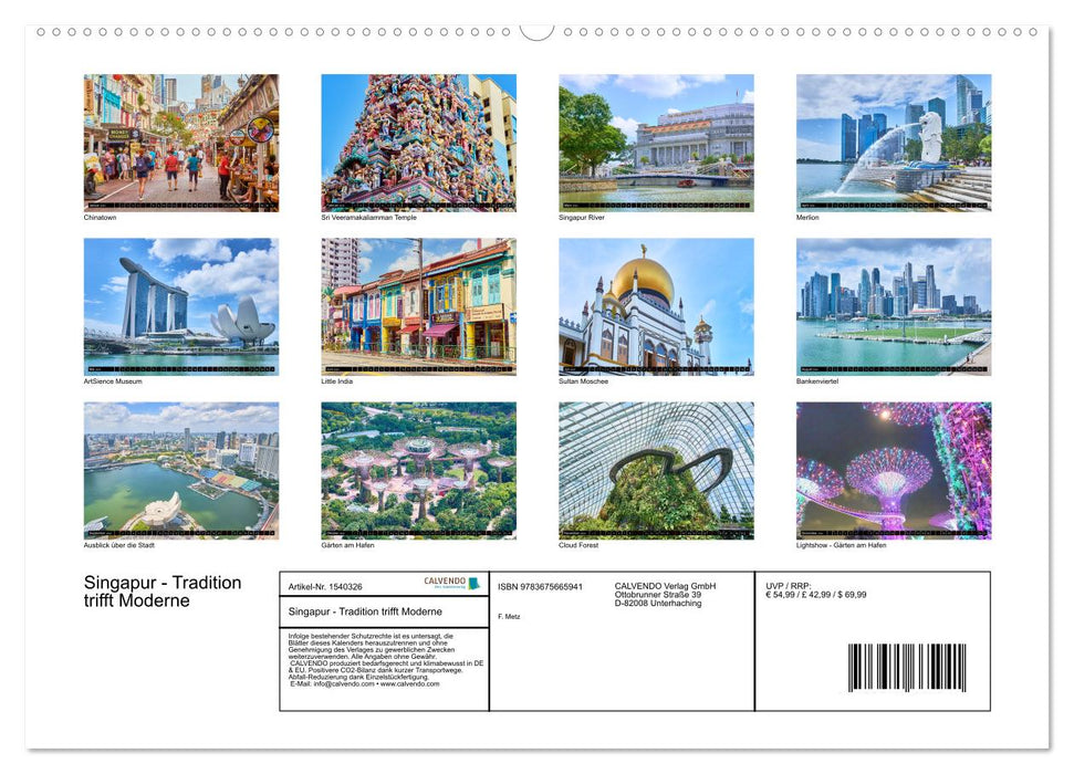 Singapore - tradition meets modernity (CALVENDO wall calendar 2024) 