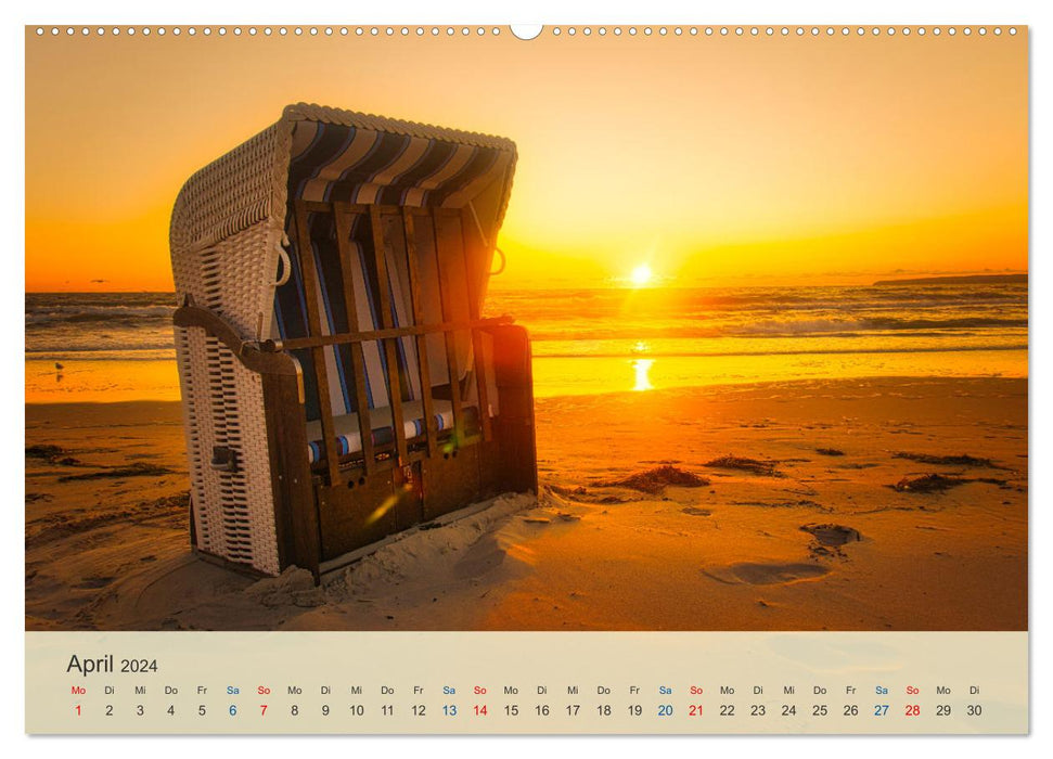 Wenn die Sonne unter geht (CALVENDO Premium Wandkalender 2024)