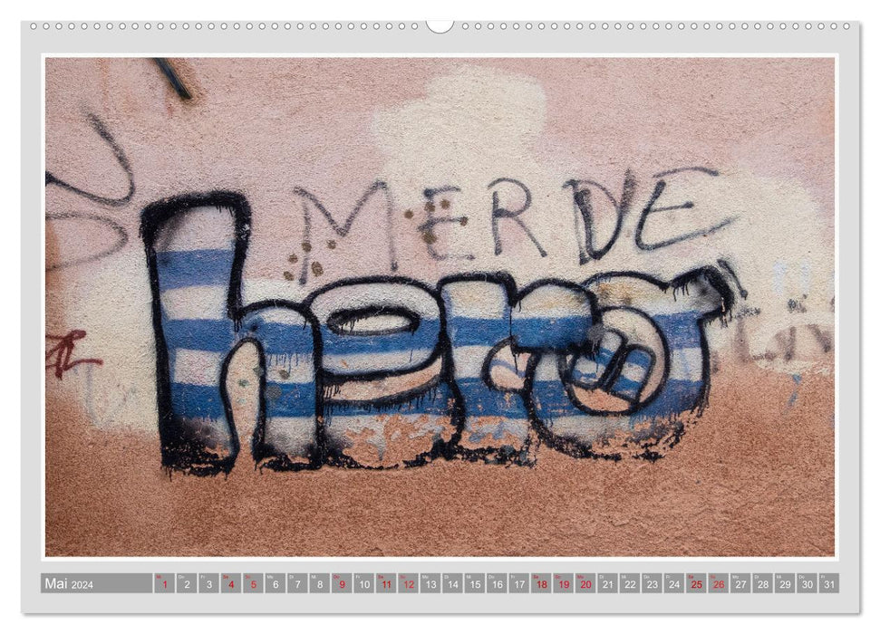Graffiti &amp; Street Art (CALVENDO Wall Calendar 2024) 