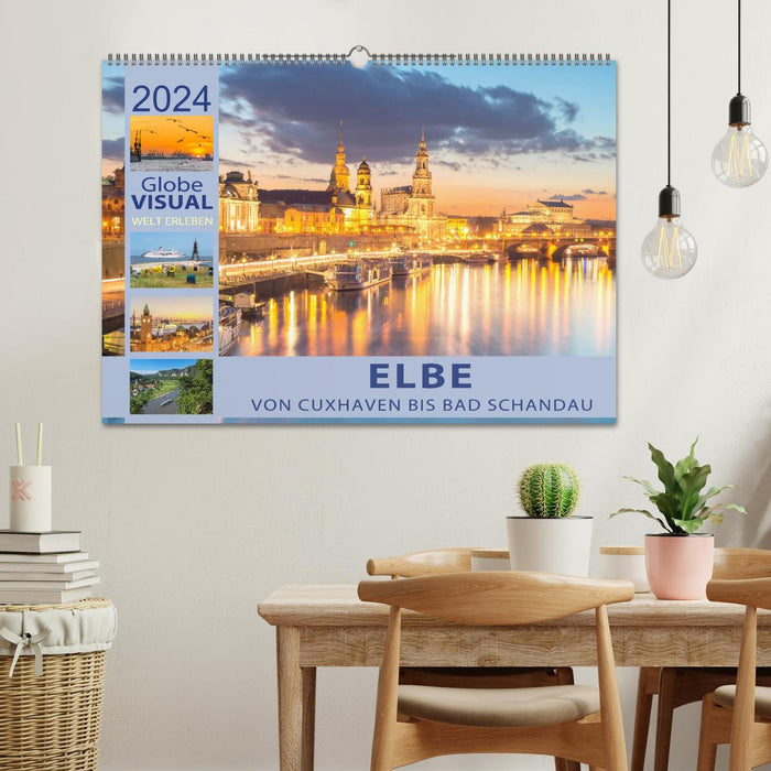 ELBE - From Cuxhaven to Bad Schandau (CALVENDO wall calendar 2024) 