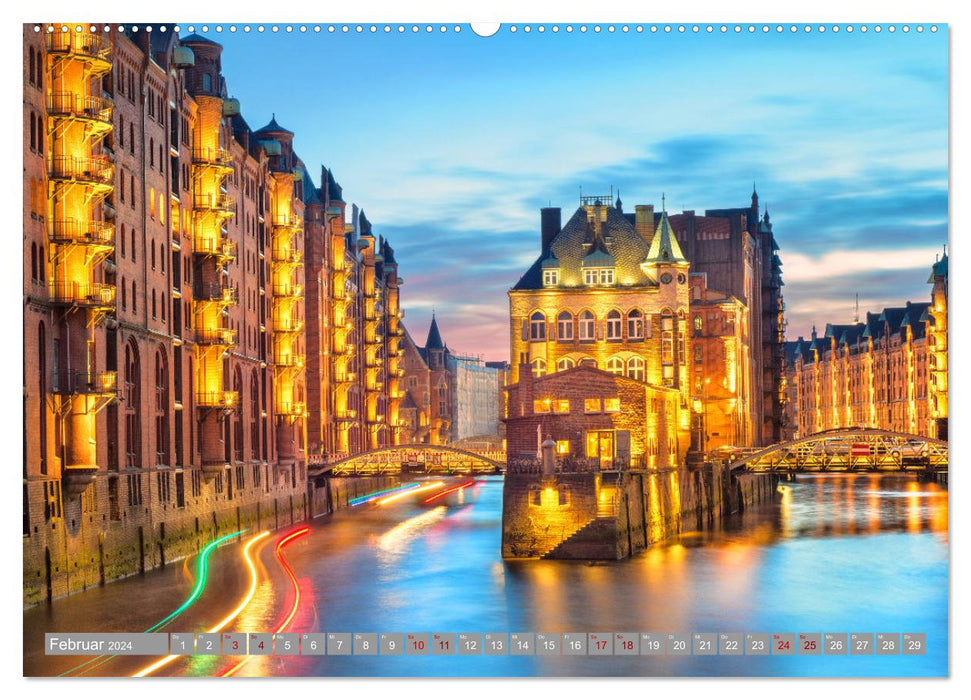 ELBE - From Cuxhaven to Bad Schandau (CALVENDO wall calendar 2024) 