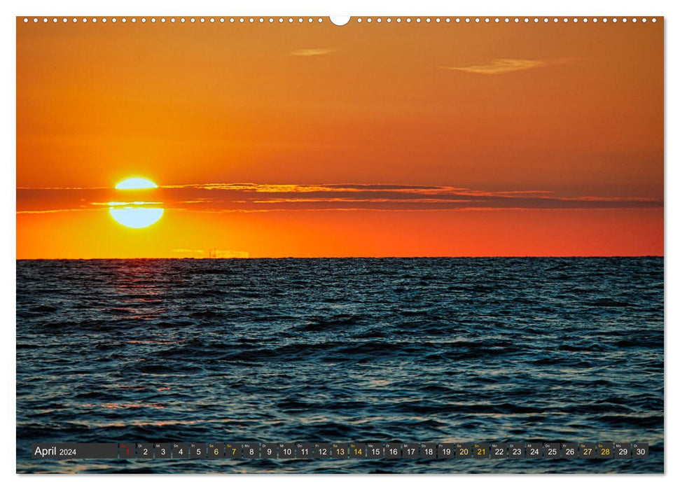 Sonnenuntergänge an der Ostsee (CALVENDO Wandkalender 2024)