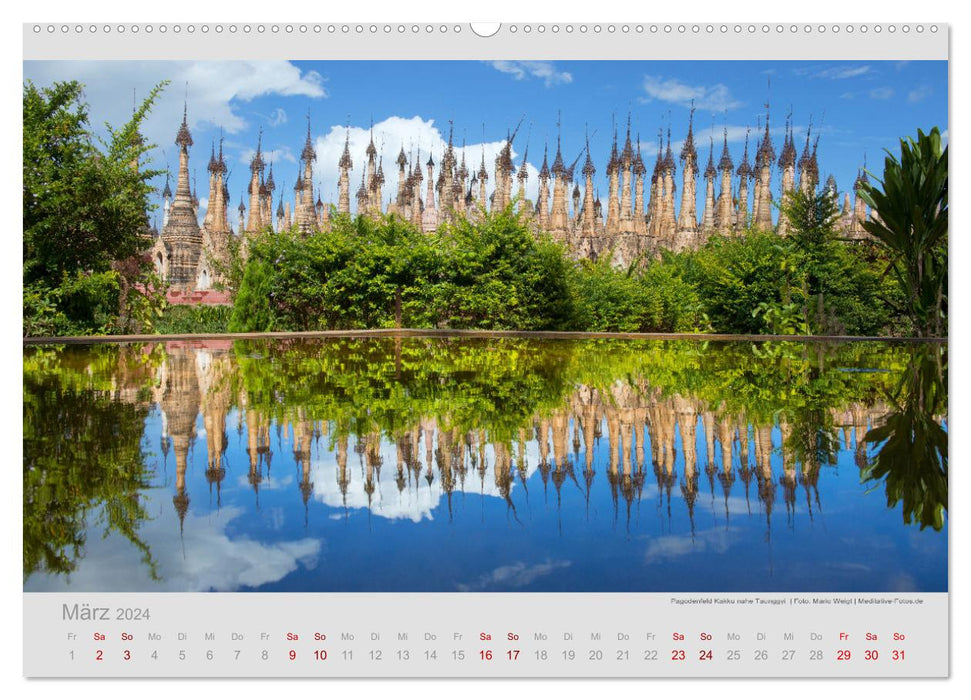MYANMAR - Im goldenen Land (CALVENDO Premium Wandkalender 2024)