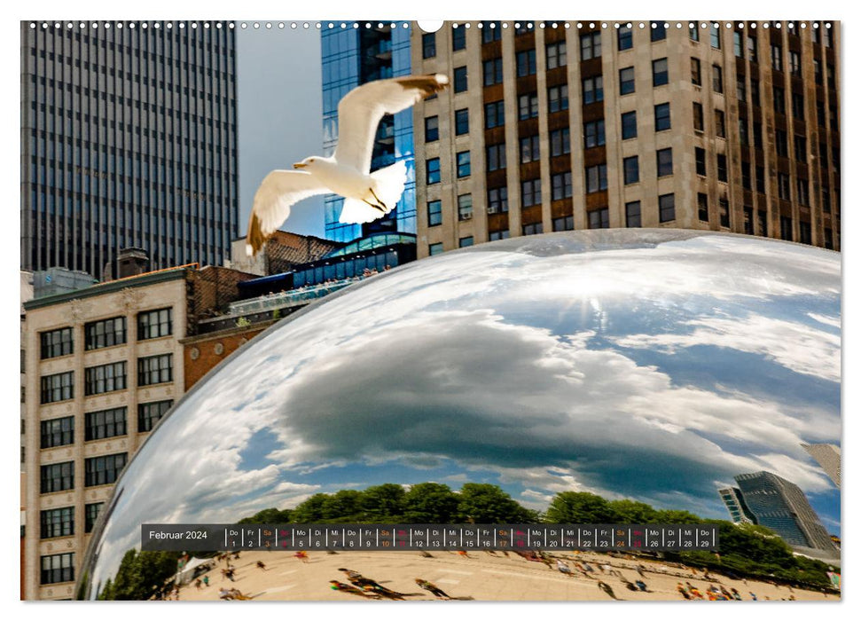 CHICAGO Ungewöhnliche Momente (CALVENDO Wandkalender 2024)