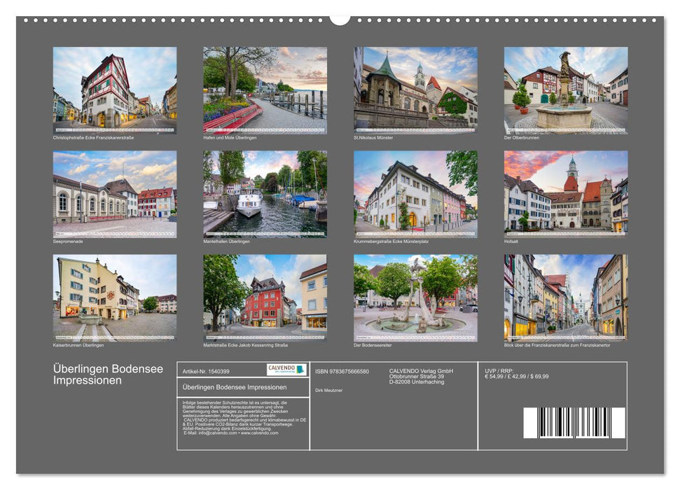 Überlingen Bodensee Impressionen (CALVENDO Wandkalender 2024)