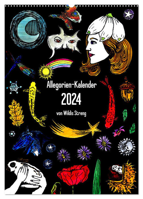 Allegorien-Kalender (CALVENDO Wandkalender 2024)