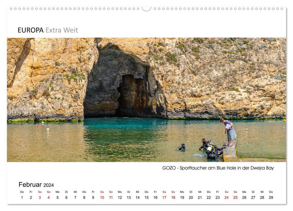 Impressionen aus GOZO - Panoramabilder (CALVENDO Premium Wandkalender 2024)