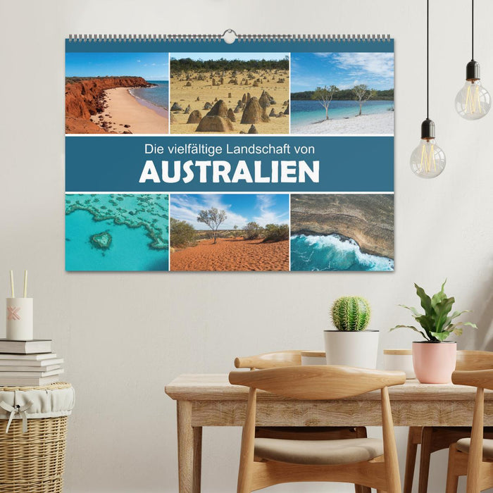 Die vielfältige Landschaft von Australien (CALVENDO Wandkalender 2024)