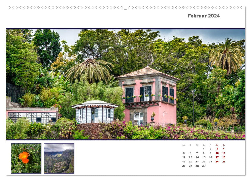 Madère, île verte dans la mer bleue (Calendrier mural CALVENDO Premium 2024) 