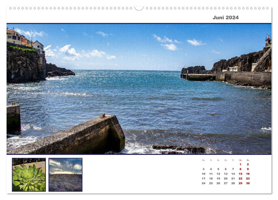 Madeira, grüne Insel im blauen Meer (CALVENDO Premium Wandkalender 2024)