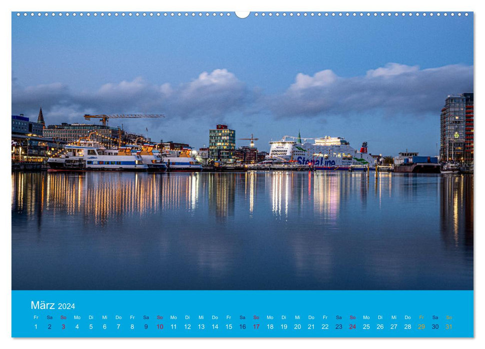 An der Kieler Förde (CALVENDO Wandkalender 2024)