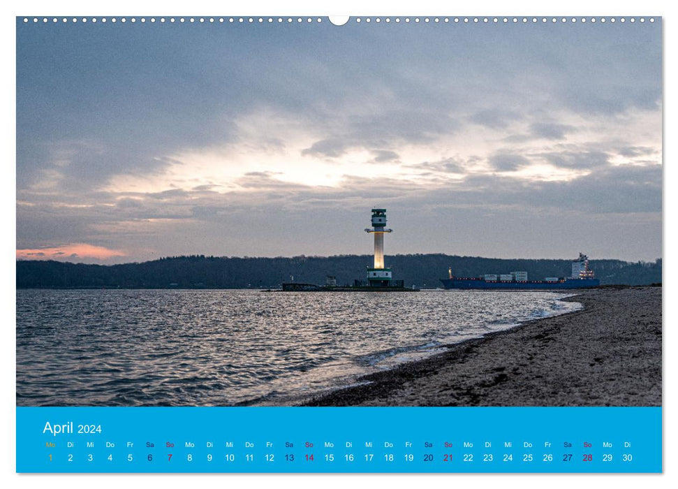 An der Kieler Förde (CALVENDO Wandkalender 2024)