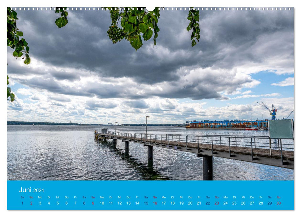 An der Kieler Förde (CALVENDO Wandkalender 2024)