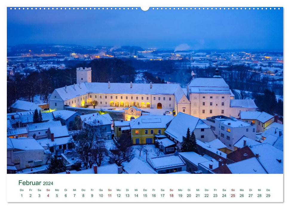 Enns, die älteste Stadt Österreichs (CALVENDO Premium Wandkalender 2024)