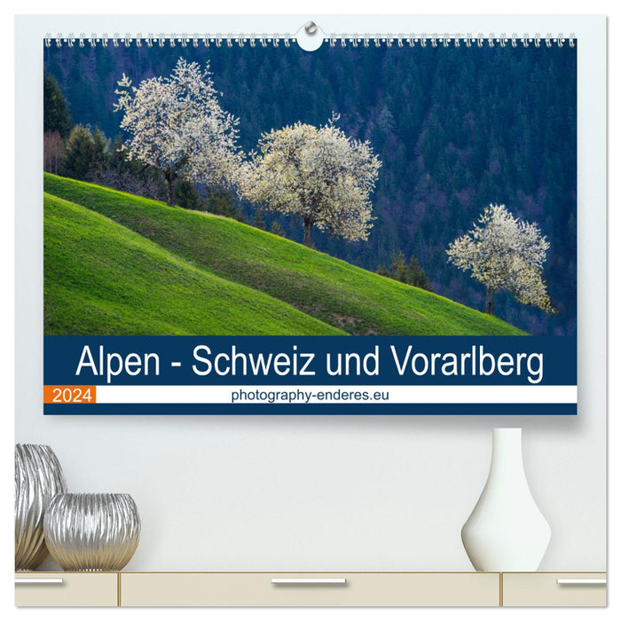 Alpes - Suisse et Vorarlberg (Calendrier mural CALVENDO Premium 2024) 