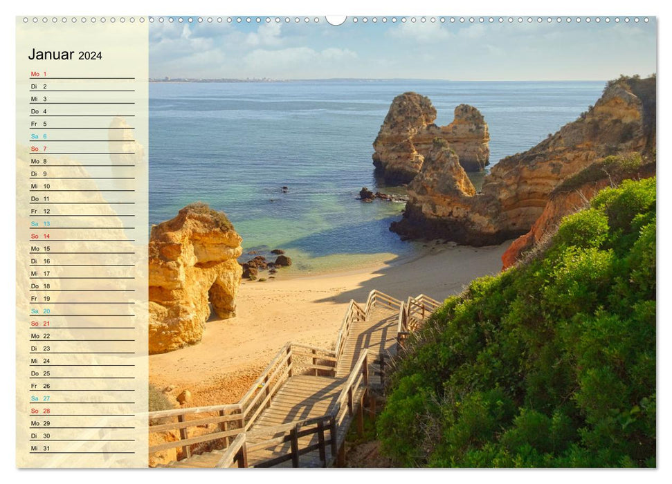 Die Küste der Algarve (CALVENDO Wandkalender 2024)