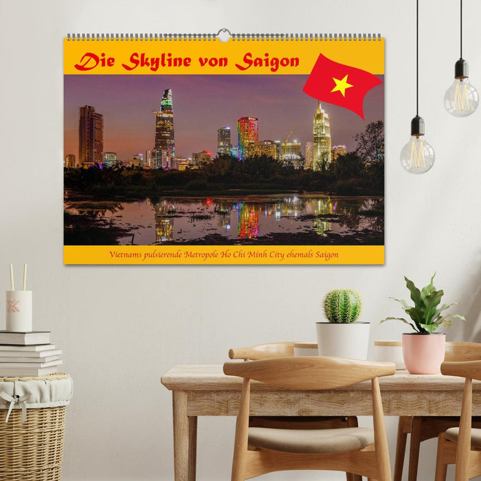 Die Skyline von Saigon (CALVENDO Wandkalender 2024)