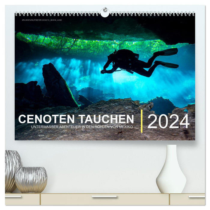 Cenoten Tauchen (CALVENDO Premium Wandkalender 2024)
