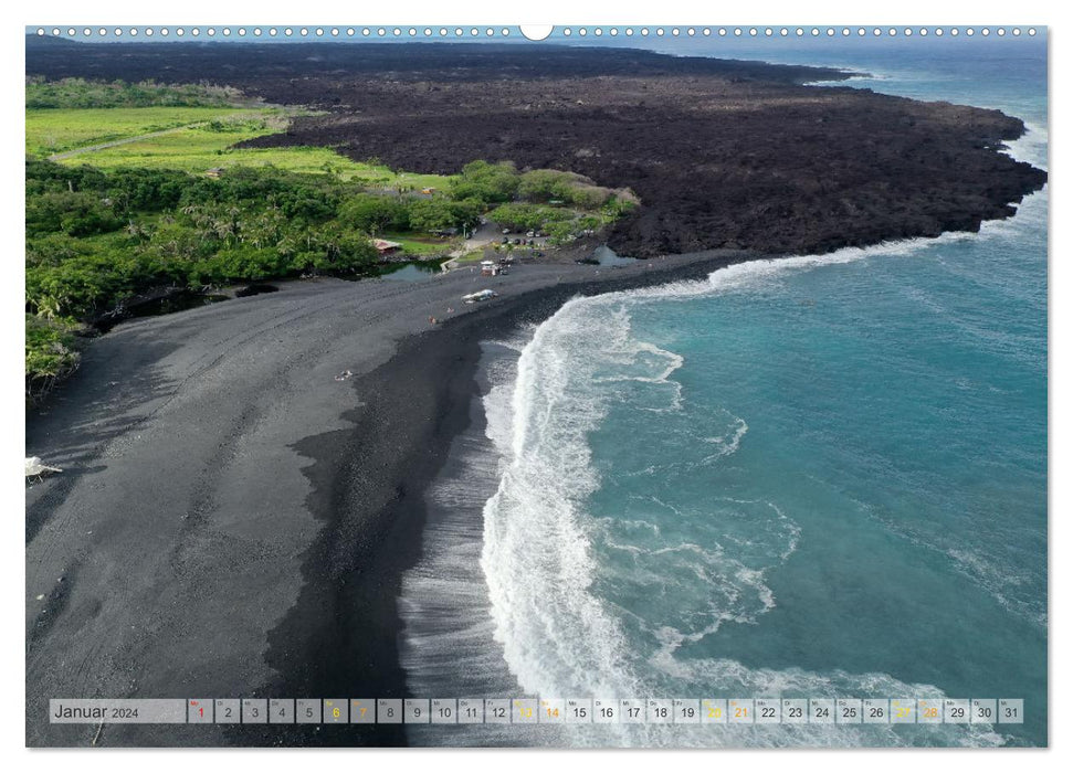 Hawaii, Maui und Big Island (CALVENDO Premium Wandkalender 2024)