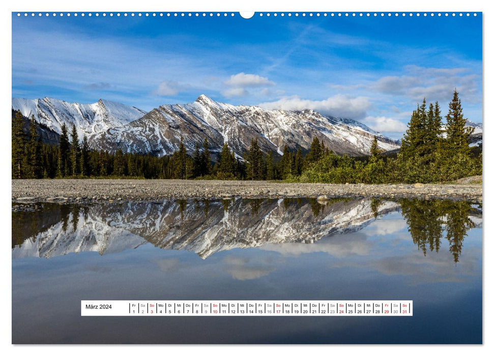 Die Kanadischen Rocky Mountains (CALVENDO Wandkalender 2024)