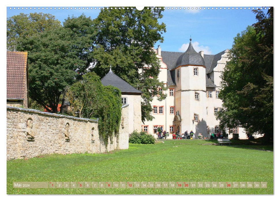 Schlösser und Gärten in Thüringen (CALVENDO Premium Wandkalender 2024)